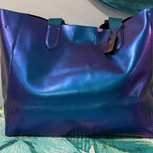 COACH HOLOGRAM DERBY TOTE - BEAUTIFUL COLORS -